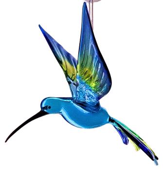 Hängevogel, Kolibri (hellblau-grün-dunkelblau)